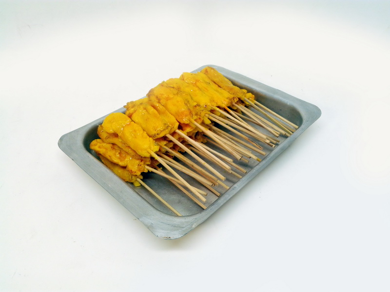 bandeja replica pincho pollo asia.metal-resina 8x29x21.5 1u